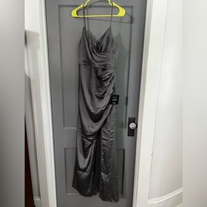 Grey Floor Length Gown